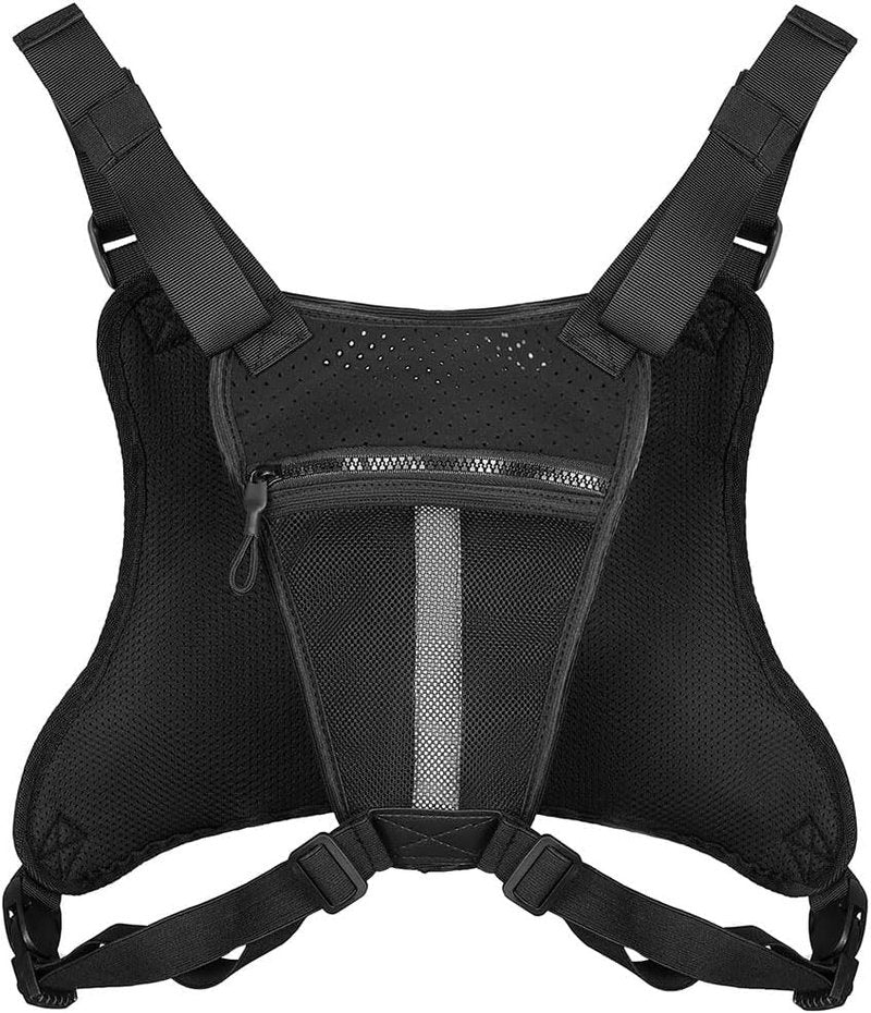 Outdoor Sports Chest Bag - Water Resistant Lightweight Vest for Running, Hiking & Cycling | Extra Storage Capacity