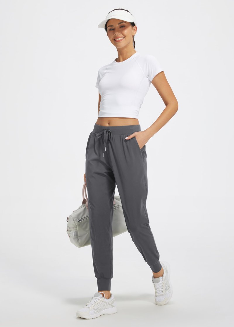 Libin Joggers for Women Tall/Regular/Petite Dance Sweatpants Athletic Workout Trousers Pants Tapered Casual Teacher Yoga Pants for Running Golf Work Cloths, Dark Grey M
