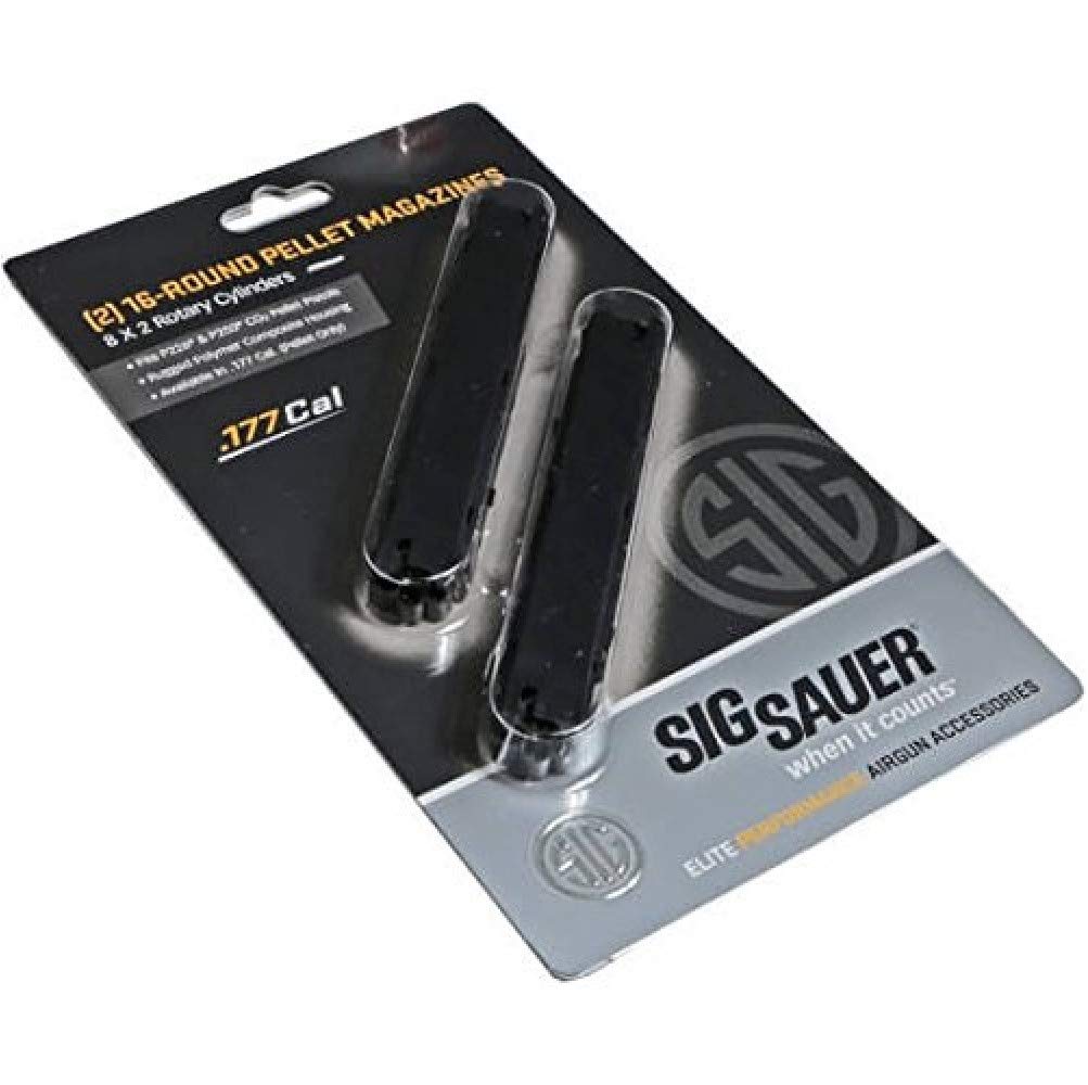Sig Sauer 16rd 8x2 Rotary .177 Caliber Airgun Magazine Compatible with P226 and P250 Pellet Air Pistols, 2-Pack
