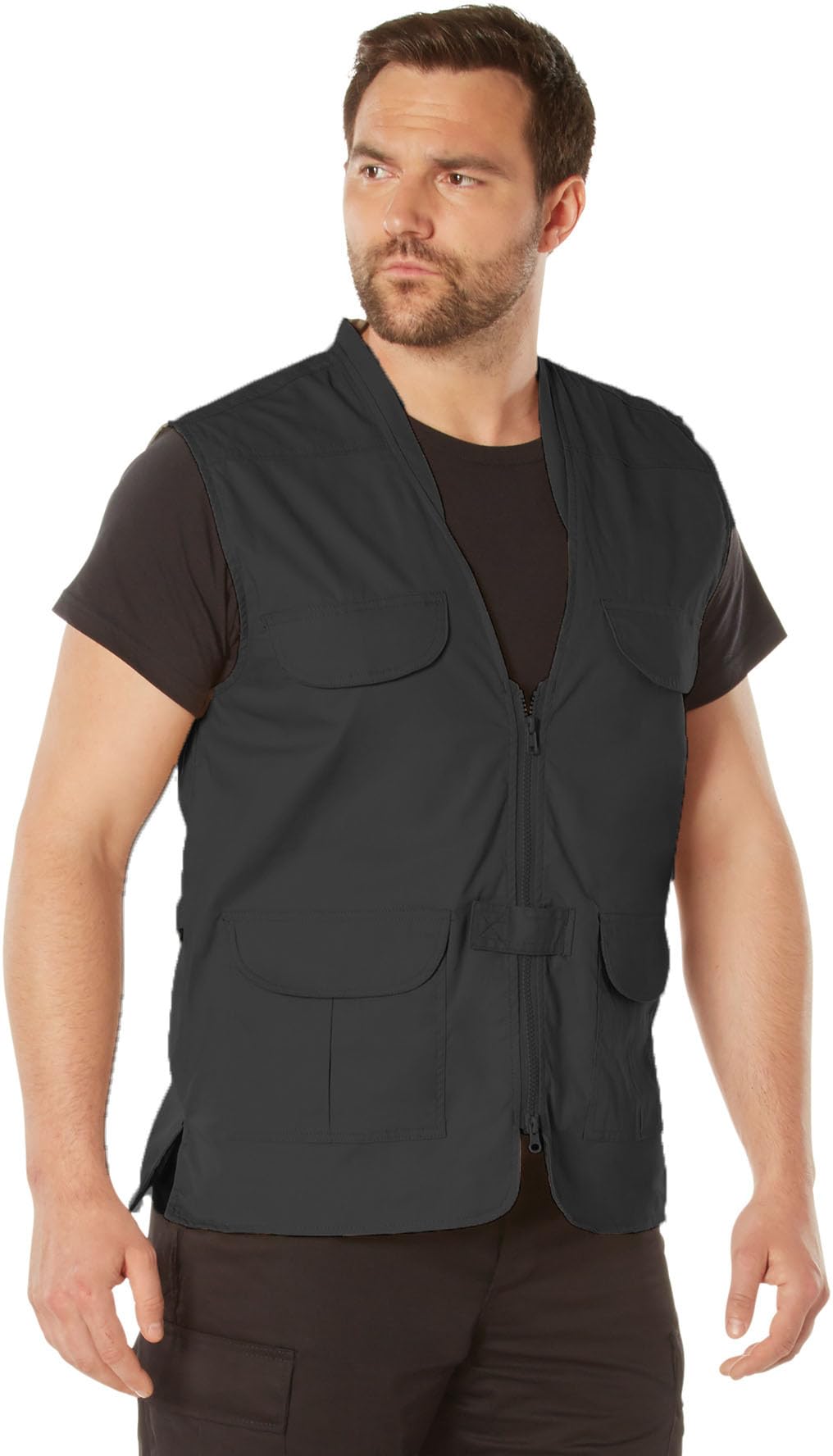Rothco Men's Lightweight Professional CCW Concealed Carry Vest, Black, Medium