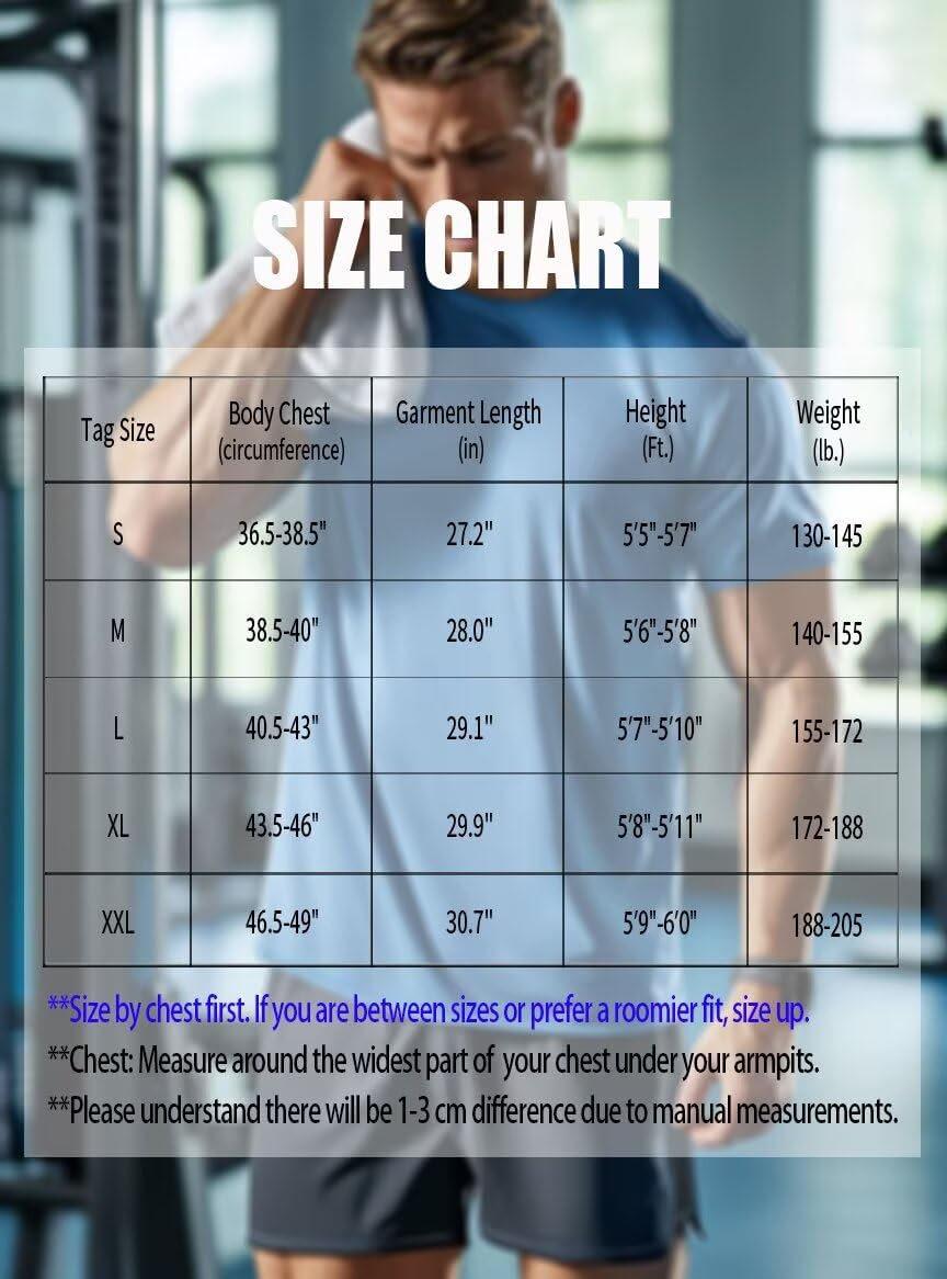 Zengjo Mens Athletic Shirts Moisture Wicking Short Sleeve Quick Dry Workout T-Shirt for Gym Running Exercise(Light Beige,Large)