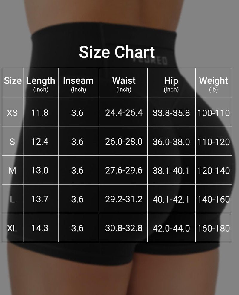 YEOREO Hidden Scrunch Workout Shorts with Pocket 3.5'' Inseam High Waist Gym Yoga Shorts Black S
