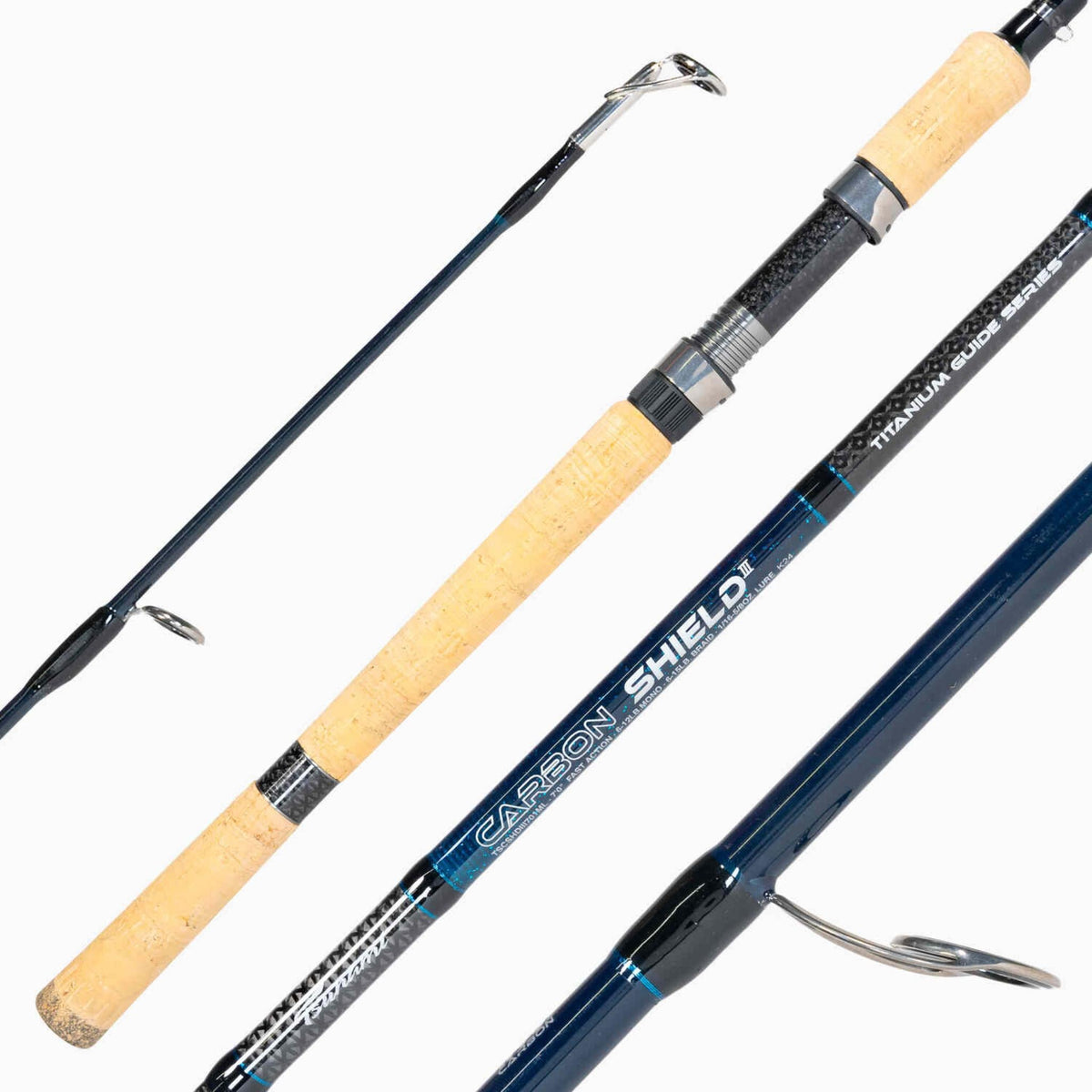 Inshore Spinning Fishing Rods - Lightweight Carbon Fiber, Sensitive & Durable
