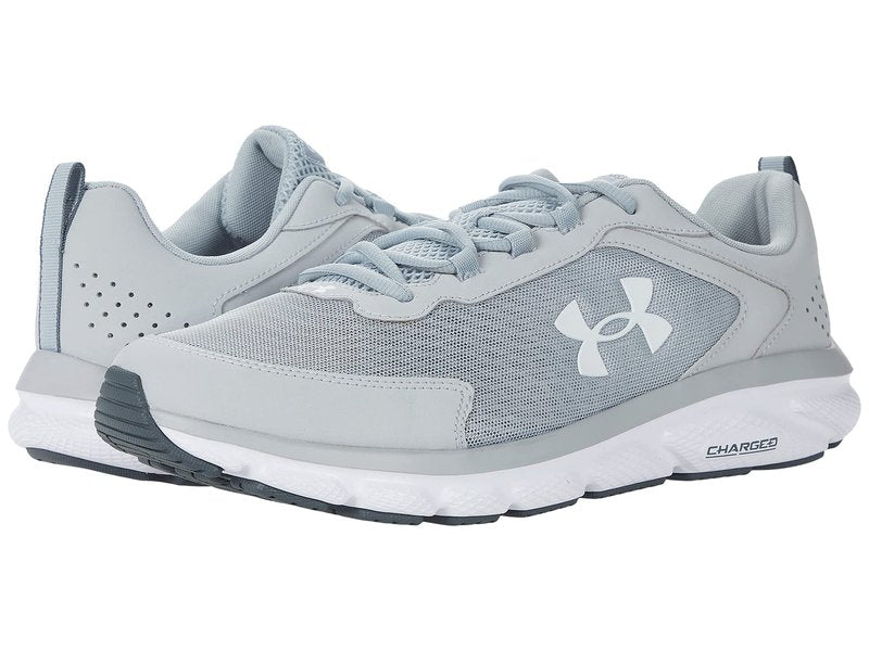 Under Armour Men's Charged Assert 9, Mod Gray (101)/White, 7 X-Wide US