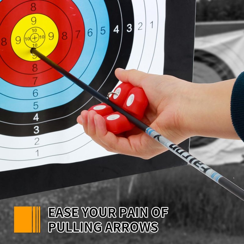 Archery Arrow Puller Tool - Metal Belt Clip Square Shape Gripper for Target Practice