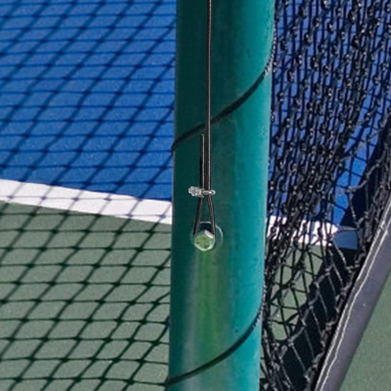 Aoneky 26ft 1/4 Inch Stainless Steel Pickleball Net Cable, 2900lb Break Strength Replacement Top Rope with Adjustable End, Fits Standard 21ft Nets