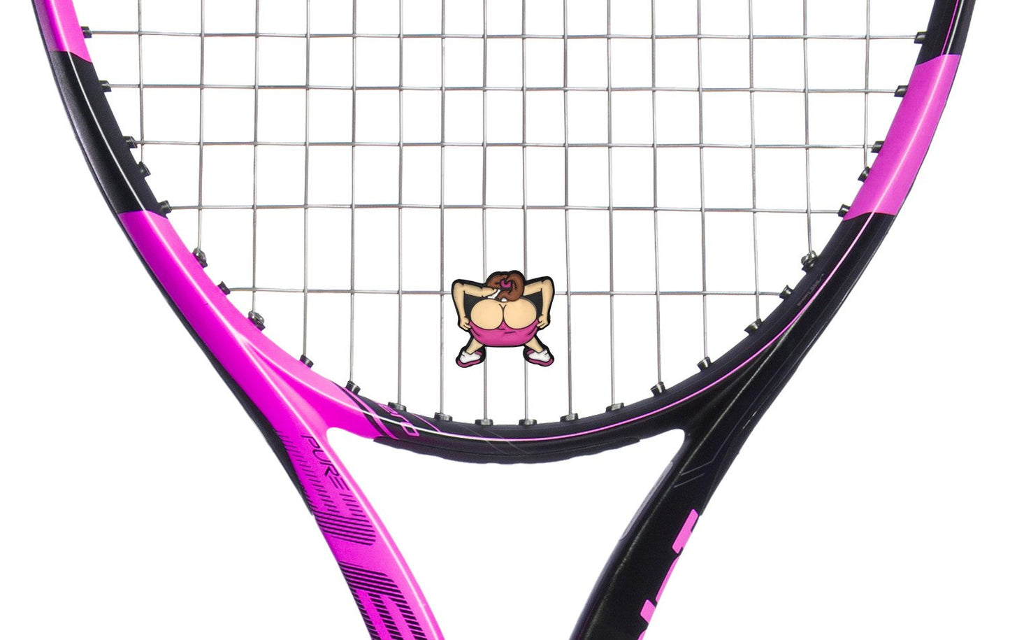 Racket Expressions - Tennis Dampener String Shock Absorber for Racket - Tennis Racket String Dampener, Tennis Dampers - Tennis Themed Gifts, Tennis Accessories - Pack of 2 Full Moon (Female)