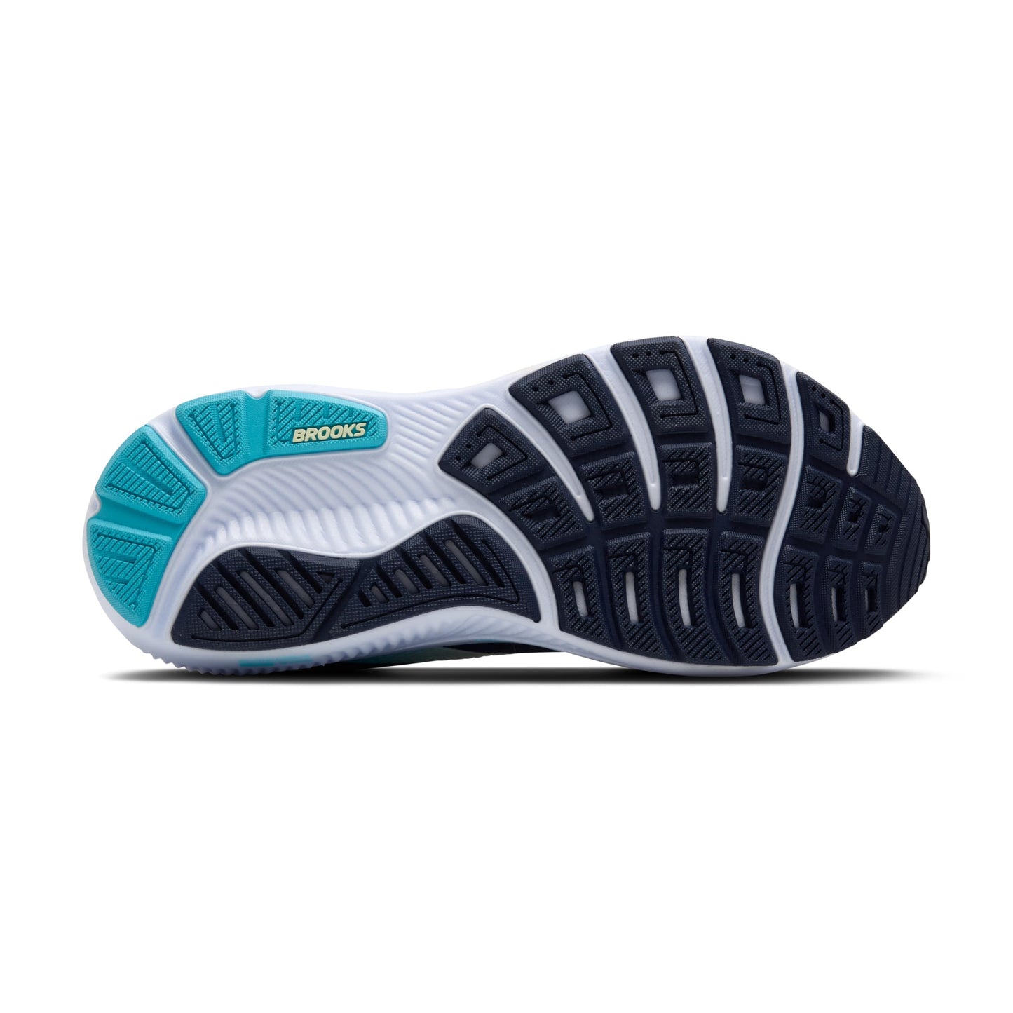 Brooks Women’s Ghost 17 Neutral Running Shoe - Navy/Green/Turquoise - 8.5 Medium