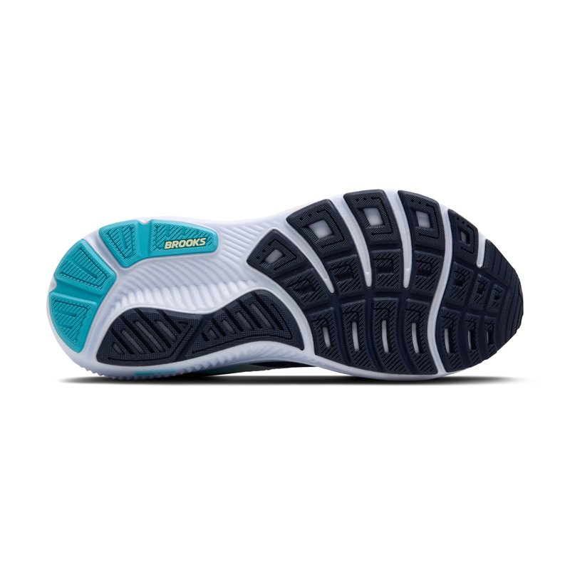 Brooks Women’s Ghost 17 Neutral Running Shoe - Navy/Green/Turquoise - 5.5 Narrow
