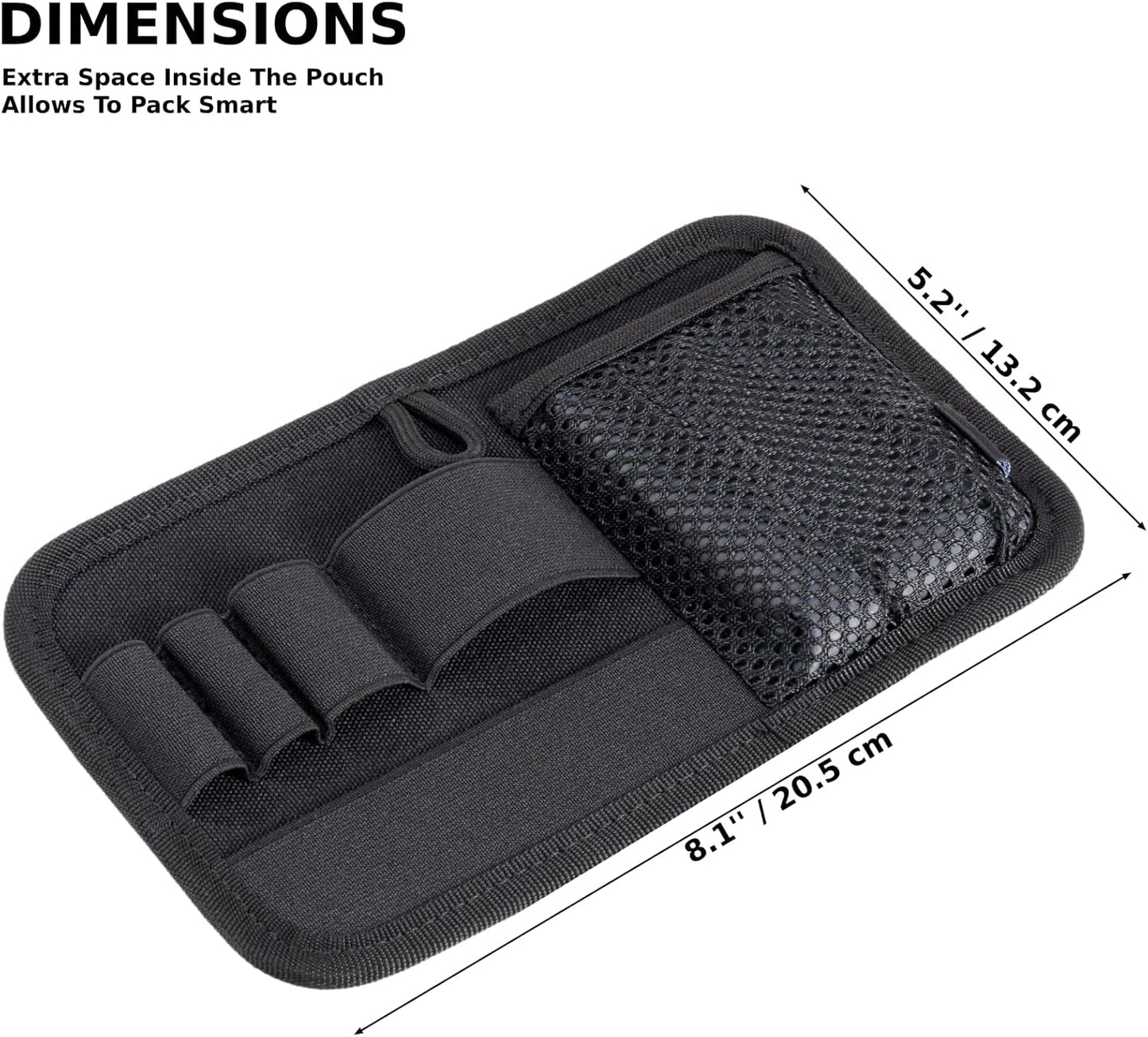 Tactical Bag Insert Panel Organizer - Modular Backpack Insert with Hook Fasteners | Small Admin Pouch for Travel