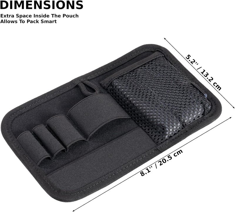 Tactical Bag Insert Panel Organizer - Modular Backpack Insert with Hook Fasteners | Small Admin Pouch for Travel