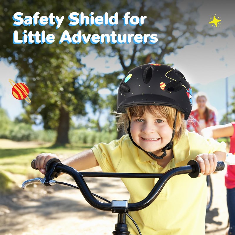 Kids/Youth Bike Helmet for Boys Girls and Teens, Adjustable and Multi-Sport for Bicycle, Kick Scooter, Skateboard, Roller/Inline Skate (Astronaut)