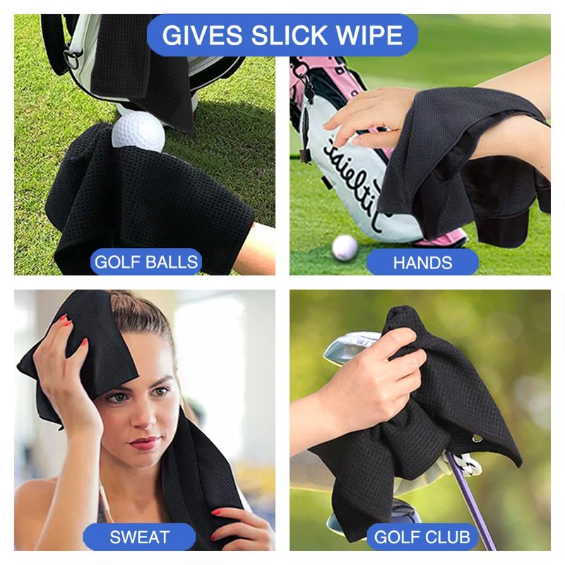 Hafhue Golf May The Course Be with You Embroidered Towel, Golf Gifts for Him or Her, Retirement Gifts for Dad, Golfs Accessory for Golfs Bags, Funny Golf Gifts for Men on National Golf Day