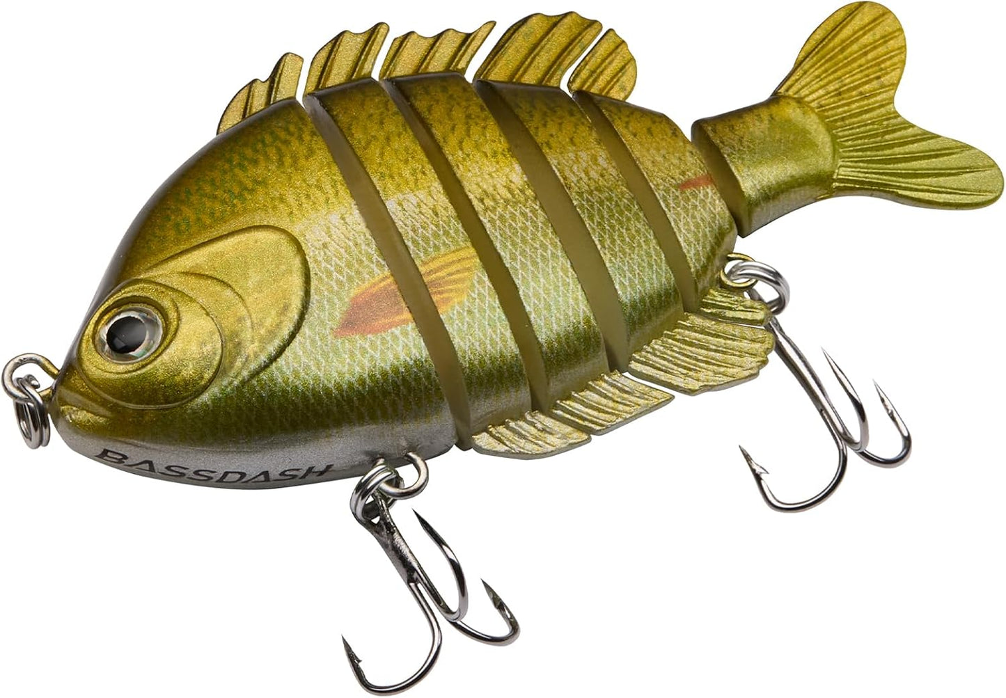 Multi Jointed Panfish Swimbaits - Hard Topwater Bass Lures | 3.5in/0.85oz Bluegill Fishing Lure