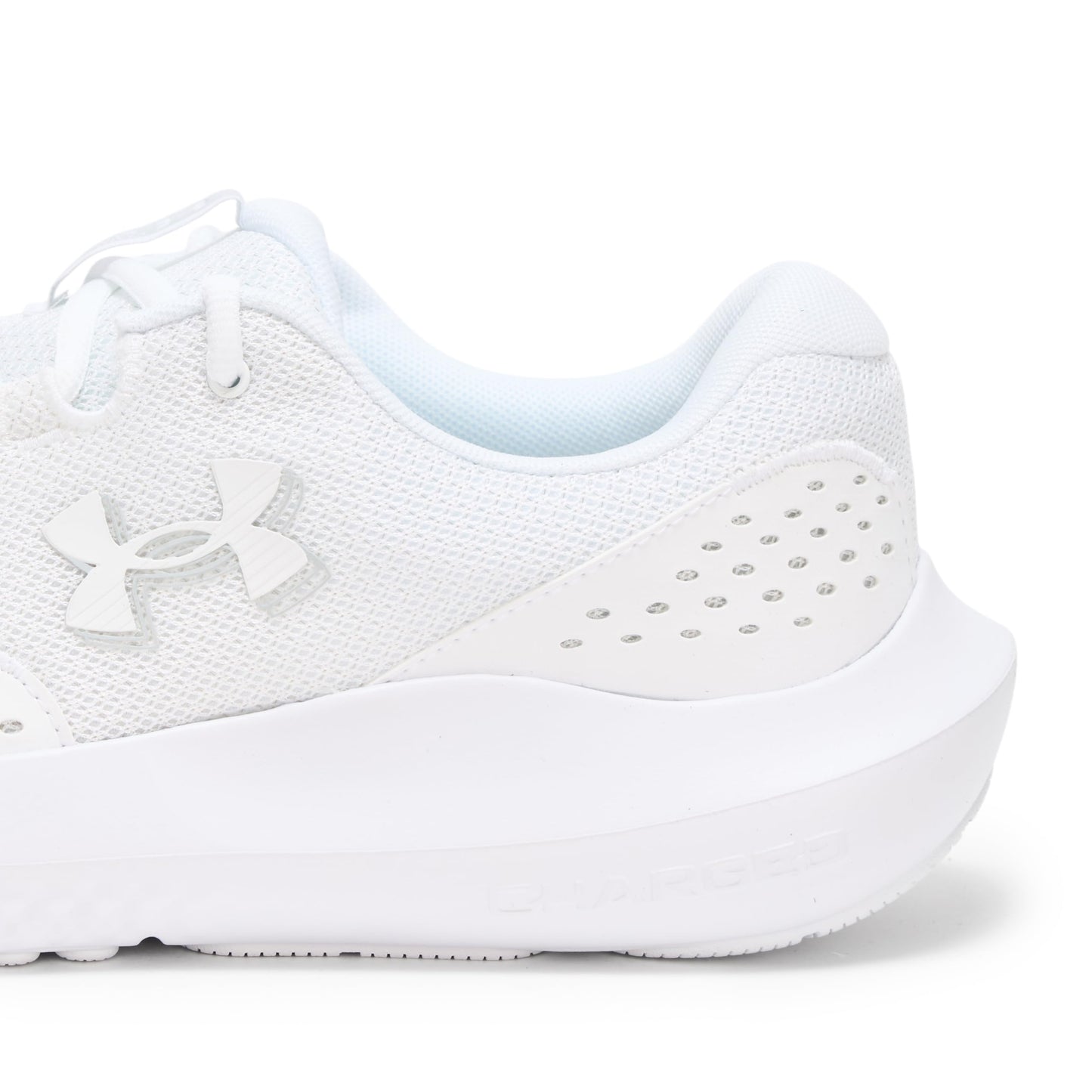 Under Armour Men's Charged Surge 4, (101) White/White/White, 6, US