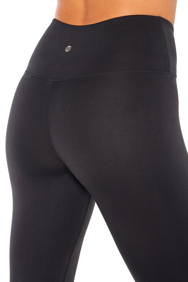 Balance Collection Womens Crossover High Rise Legging, Black