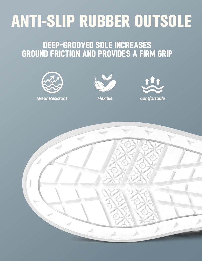 Trudave Deck Boots for Men, Waterproof Rain Boots with High Traction, Slip On Saltwater Fishing Boots Neoprene Rubber Ankle Boots for Boating Sailing