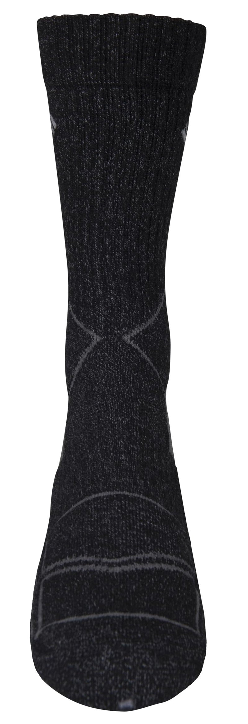 Columbia Men's 2 Pack Medium Weight Hiking Crew Socks, Khaki/Charcoal, 6-12 US