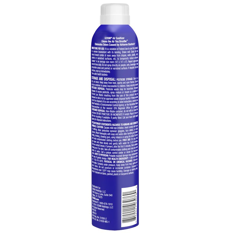 Ozium 8 Oz. Air Sanitizer & Odor Eliminator for Homes, Cars, Offices and More, Original Scent, Pack of 1