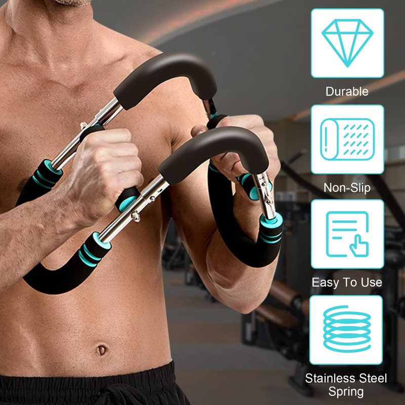 2026 Pro Twister Arm Trainer Adjustable Chest Workout Equipment Arm Trainer for Men and Women Shaker Twister Arm Trainer Chest Clip Muscle Arm Workout Equipment at Home (Blue)