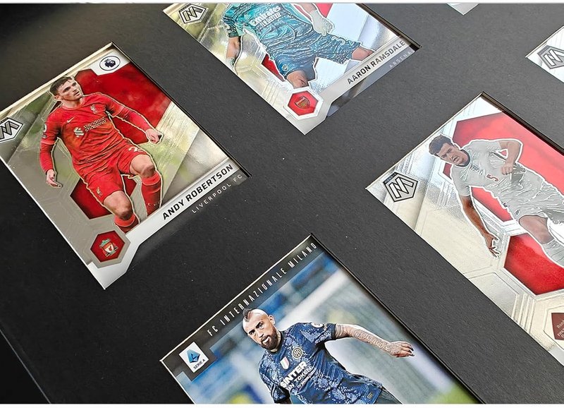 Baseball Display Card Box - 6 Graded Sports Trading Card Frames with UV Protection | Black