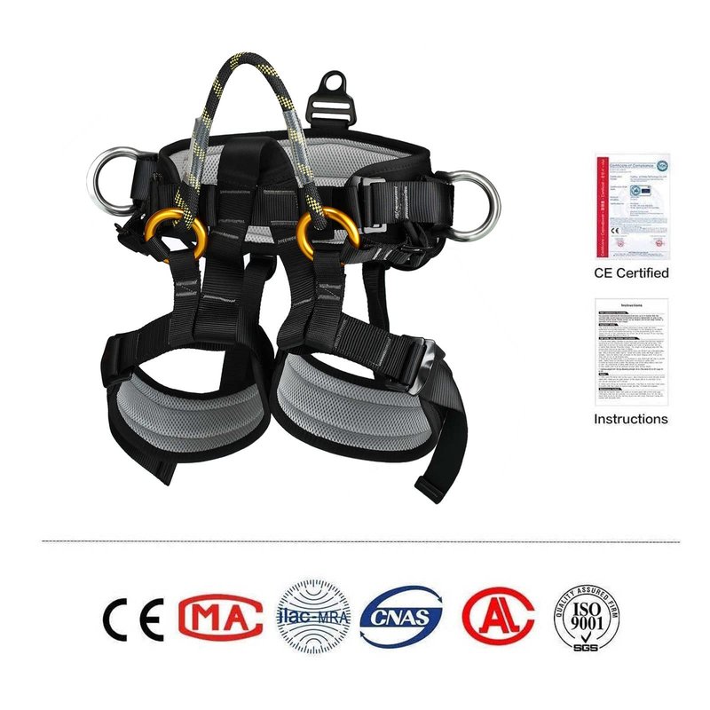 HandAcc Climbing belts, Thicken Professional Large Size Safety Seat Belts for Tree Climbing, Rescuing Work, Rappelling and Other Outdoor Adventure Activities