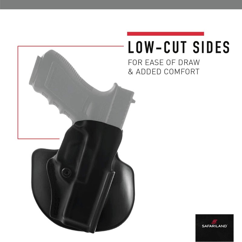 Safariland 5198-283-411 Open Top Combo Holster w/Detent , Black - STX Plain, Glock 19, 23, 32