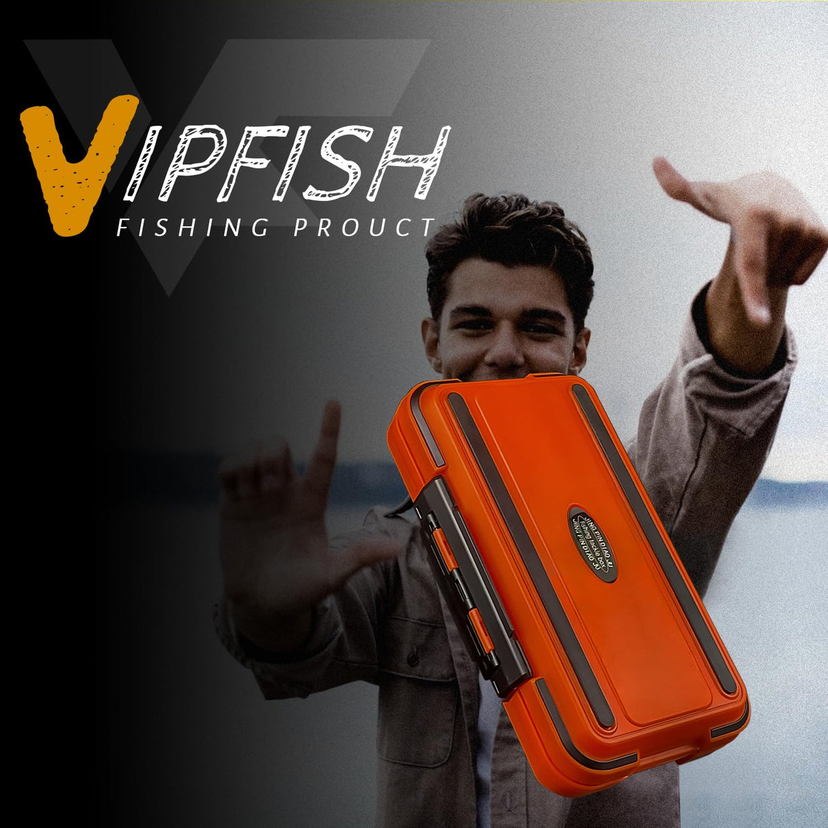 Vipfish Fishing Tackle Kit with Box – 423pcs Complete Terminal Tackle Assortment, Hooks, Sinkers & Swivels, Beads & Bobber Stops for Freshwater Bass & Trout (Orange-423PCS)