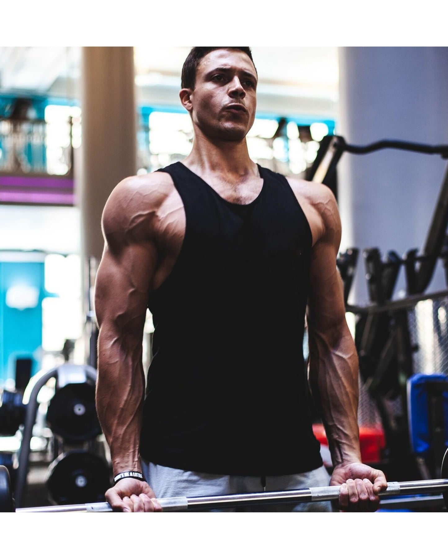 FUXERT Men's Sweat Vest Sweat Tank Top for Waist Trainer Workout Body Shaper Sauna Suit for Gym Exercise(GN 4XL/5XL)