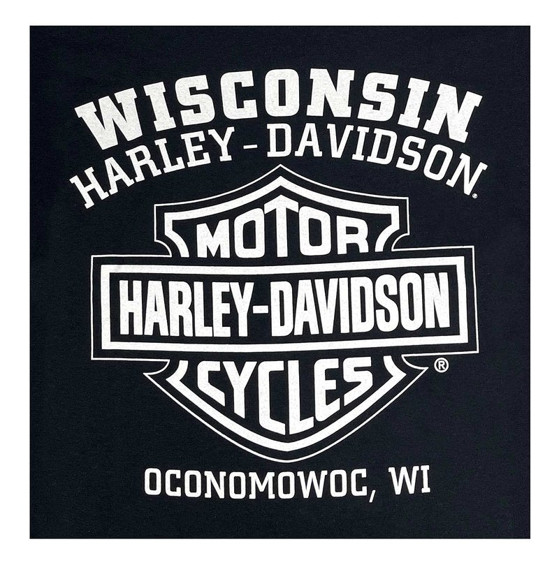 Harley-Davidson Men's Varsity B&S Sleeveless Cotton Muscle Shirt, Black (L)