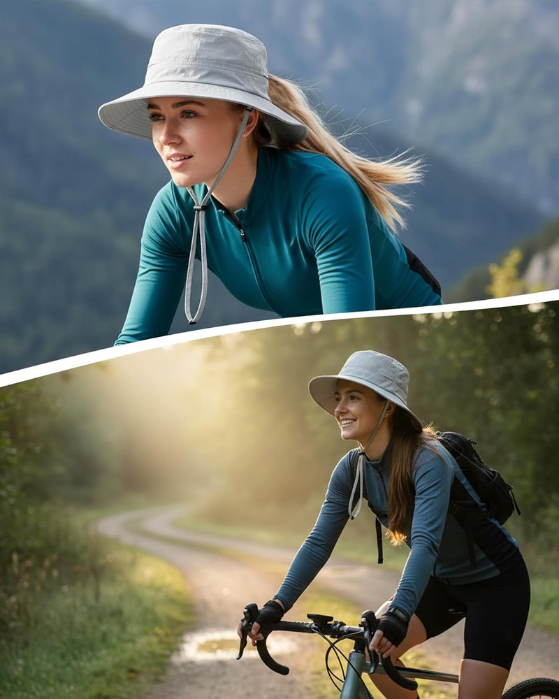 Women's Packable UPF 50+ Waterproof Sun Hat - Foldable Bucket Hat for Hiking, Fishing & Beach