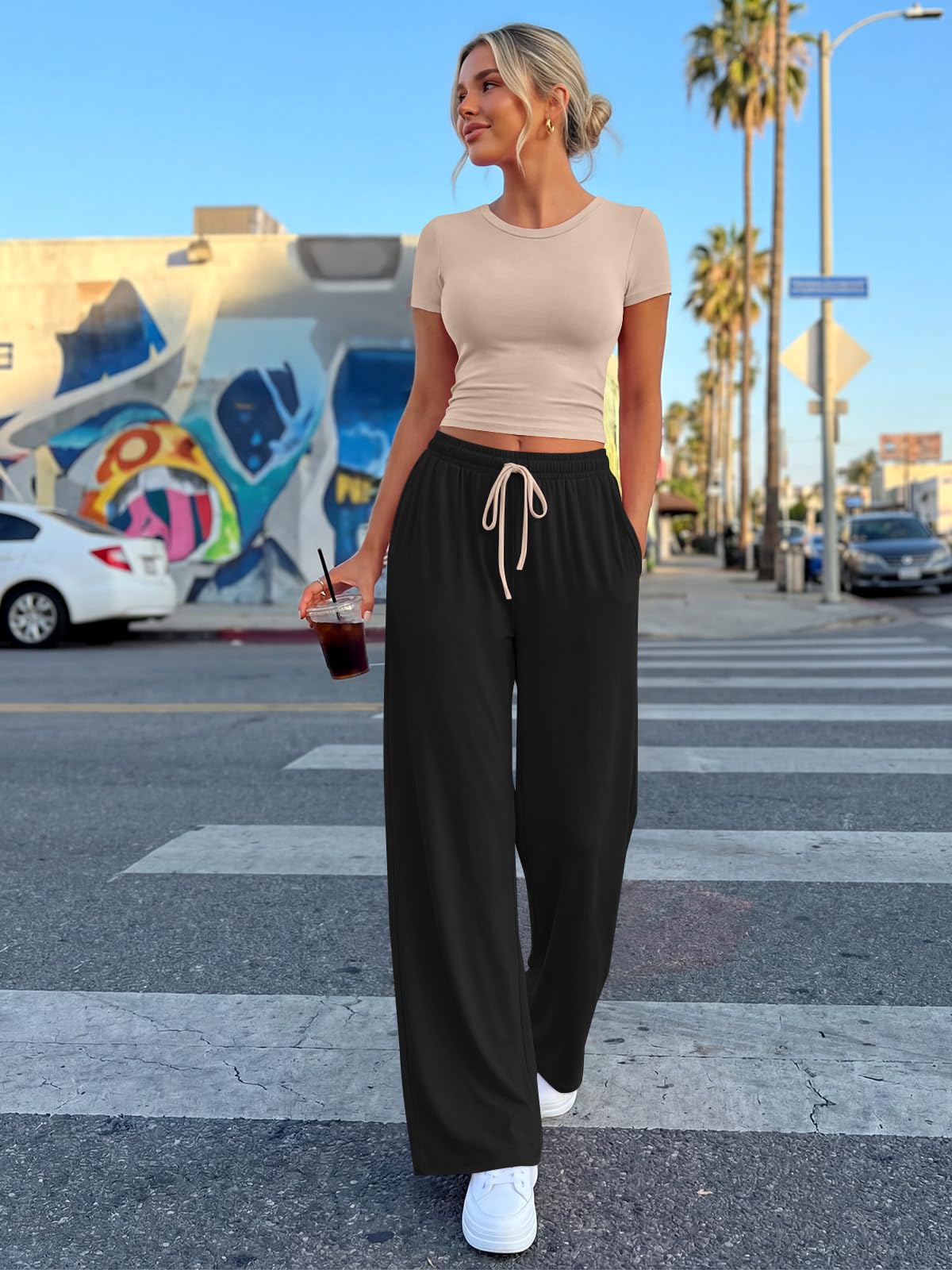 Trendy Queen Womens 2 Two Piece Set 2026 Summer Workout Vacation Gym Clothes Spring Fashion Lounge Matching Airport Travel Outfit Resort Wear Fitness Athleisure Clothing