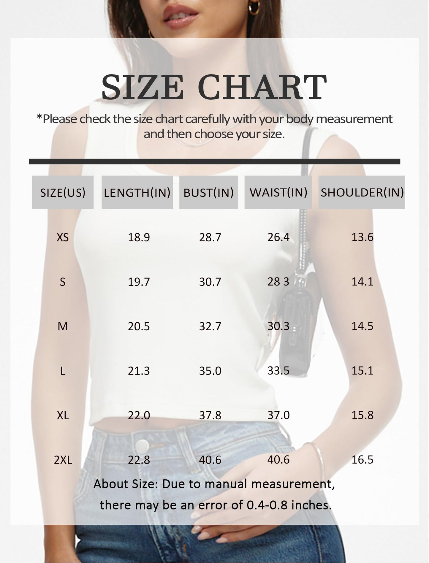 BESTPOEM Cropped Tank Tops for Women Wide Strap Ribbed Scoop Neck Sleeveless Tops Summer Going Out Basic Trendy Slim Fitted 2025 Vacation Clothes White Medium