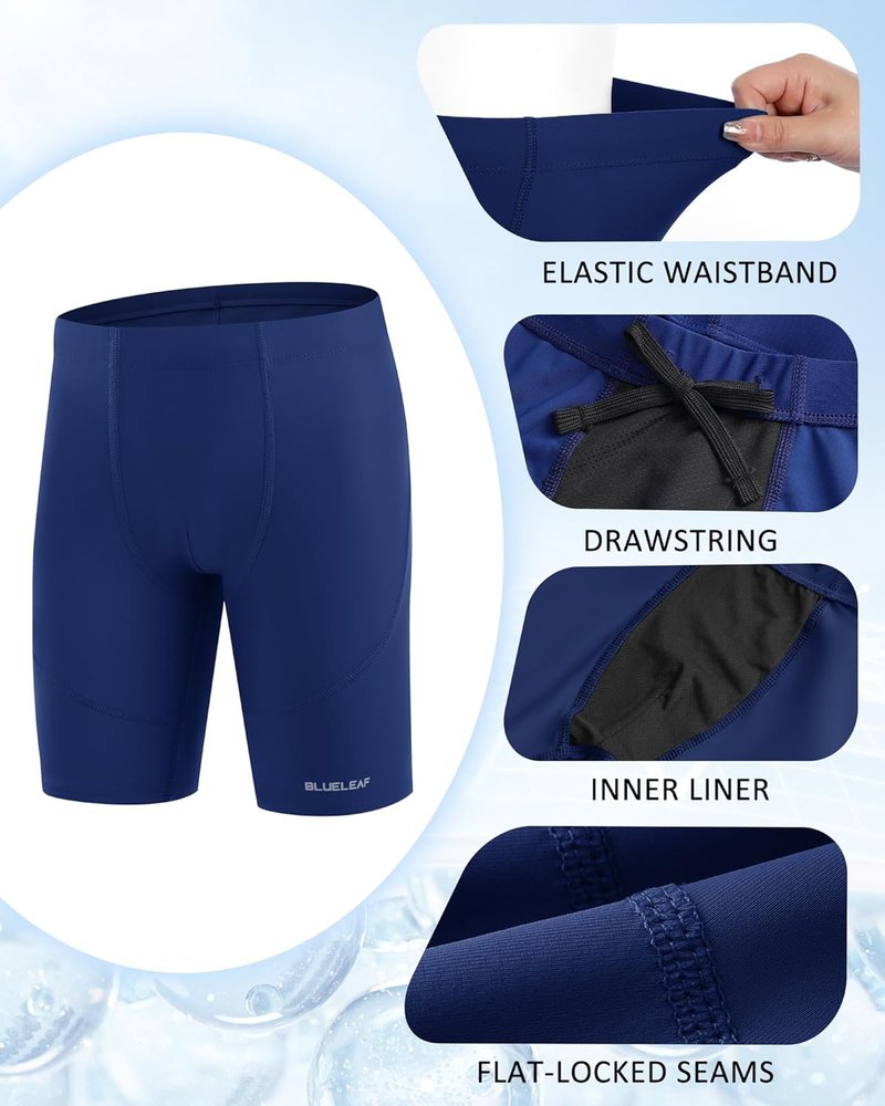 Boys' Swim Jammers - Youth Competitive Racing Swim Shorts | Quick-Dry, UPF 50+ Protection