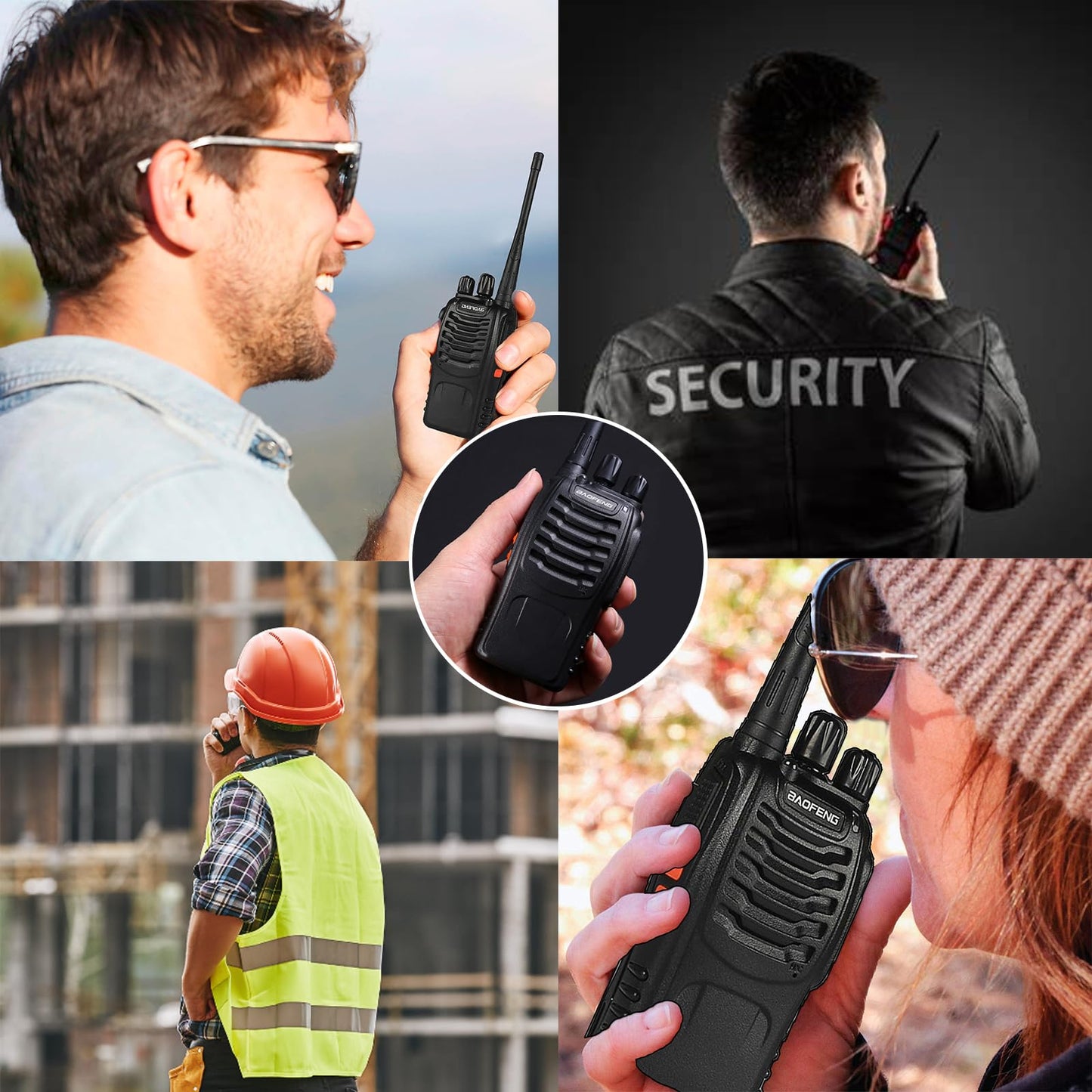 BAOFENG BF-888S Walkie Talkies Long Range for Adults with Earpieces,16 Channel Walkie Talky Rechargeable Handheld Radio for Cruise Hunting Skiing Two Way Radios (3Pack)