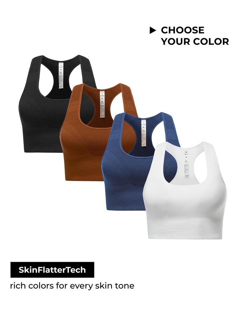 COZYZERO Women’s Merino Wool Racerback Sports Bra - Seamless, Medium Support, Breathable, Moisture-Wicking for Yoga & Running - Black - Large