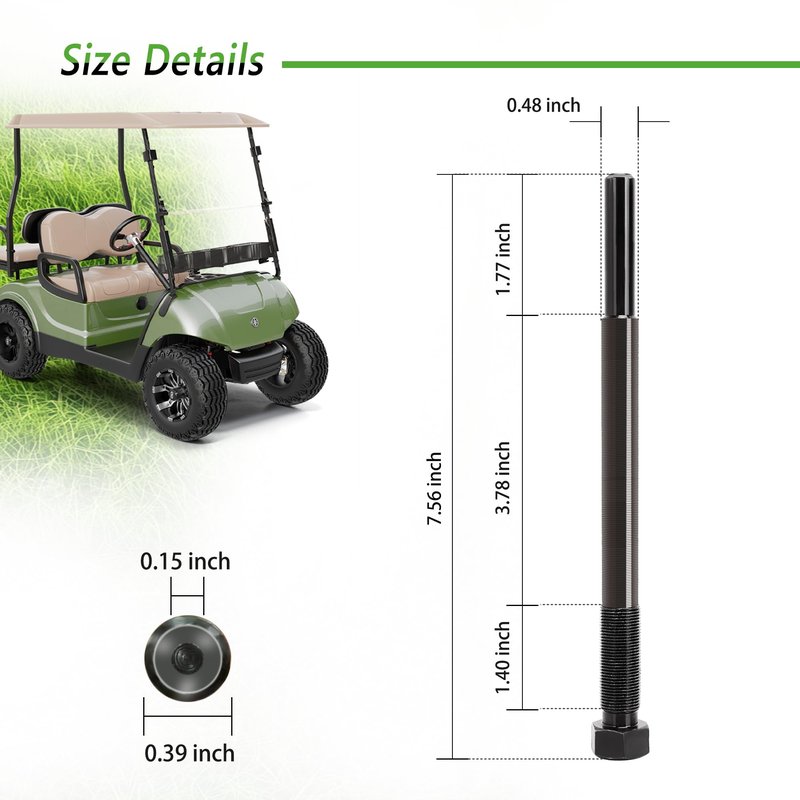 10L0L Golf Cart Primary Drive Clutch Puller Bolt Tool for Yamaha G1 G2 G9 G11 G14 G16 G22 1979-2006 with Clutch Puller OEM 90890-01876-00