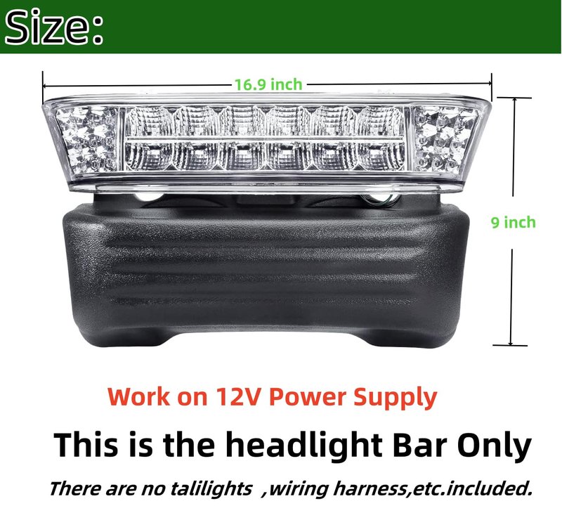 BestAccess Golf Cart Club Car Precedent LED Headlight | Club Car Precedent head Light Replacement for Precedent 2004&UP Electrice golf cart