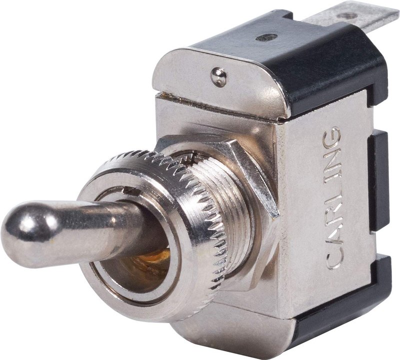 Blue Sea Systems WeatherDeck Toggle Switch SPST, OFF - MOMENTARY ON, 4151