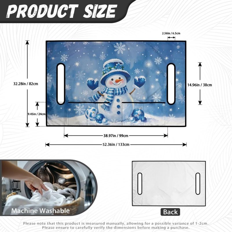 Bulopur Golf Cart Towel Seat Covers Terry Cloth Cute Christams Snowman Washable Easy Install Golf Cart Seat Covers Kit for EZGO TXT RXV/Club Car DS Precedent