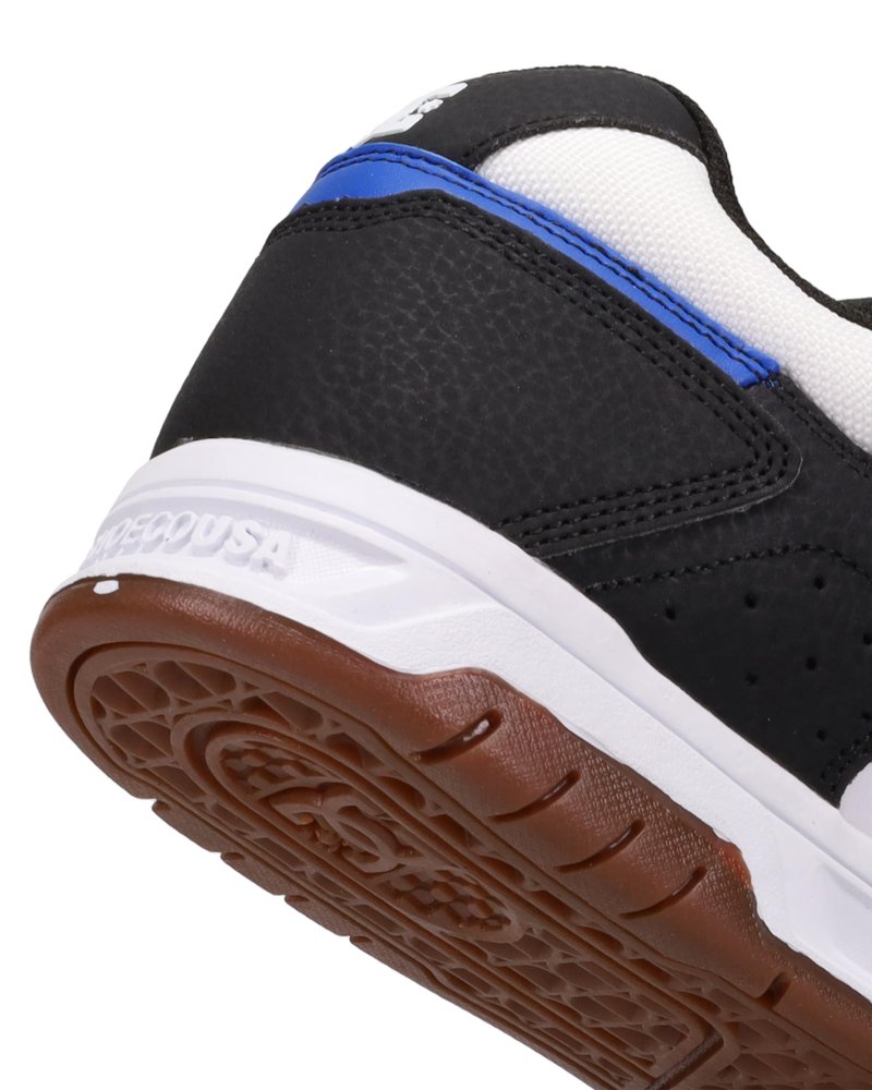 DC Men's Stag Skate Shoe, White/Black/Blue/Gum, 11.5
