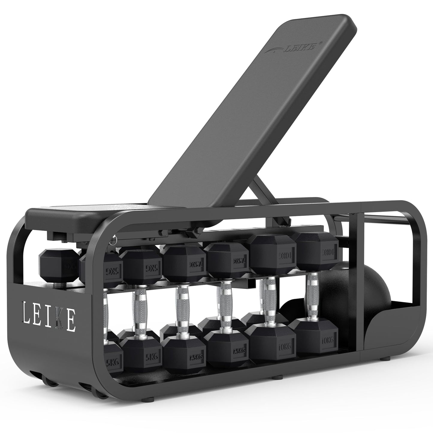 leikefitness Adjustable Weights Bench,Multifunctional Strength Training