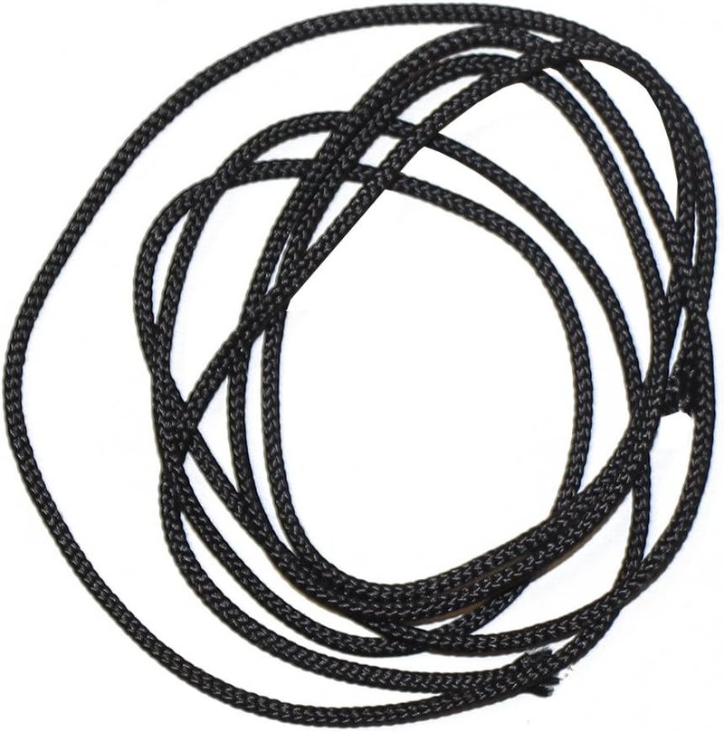 BCY #24 D Loop - 1 Meter Durable Black Braided Line for Archery