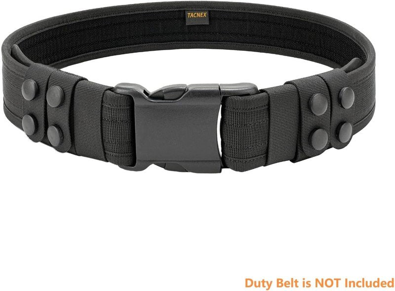 TACNEX Duty Belt Keepers - Double Snaps for 1.5" to 2.25" Wide Utility Belts | Nylon Tactical Holders for Law Enforcement