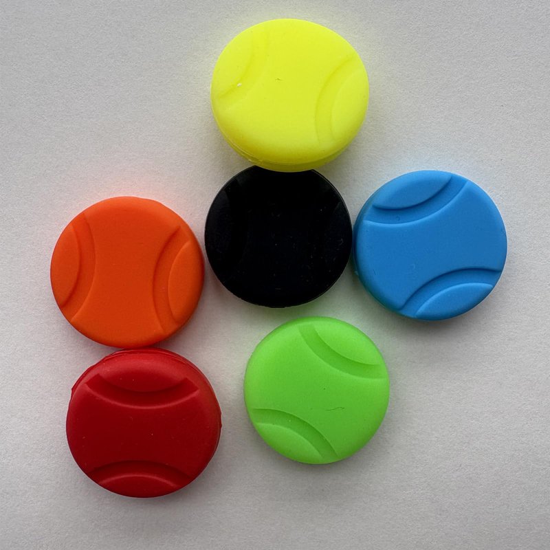 Tennis Vibration Dampener Tennis Accessories,6PCS Tennis Ball Shape Silicone Dampener Shock Absorber Cute/Funny Tennis Supplier