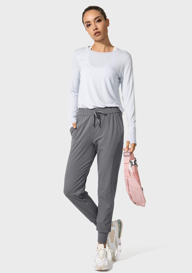 SANTINY Women's Joggers Pants Pockets Drawstring Running Sweatpants for Women Lounge Workout Jogging(Dark Grey_XS)