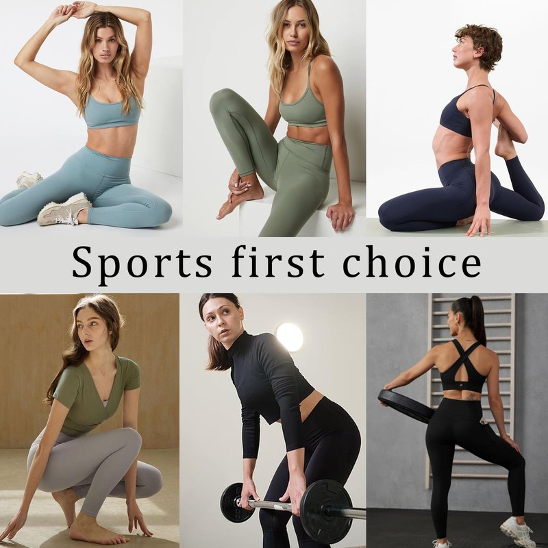 Diravo 5 Pack Workout Leggings for Women with Pockets - High Waisted Yoga Pants Women Tummy Control Gym Athletics Clothes