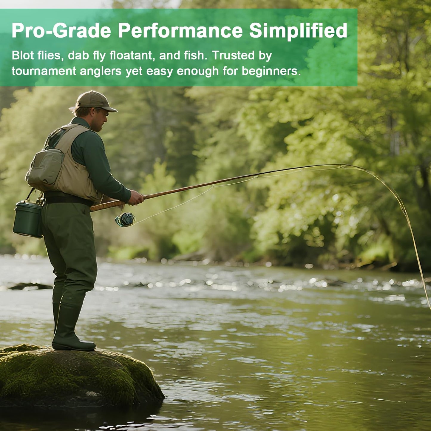 DINGSEN Gink Fly Floatant - Dry Fly Floatant for Enhanced Buoyancy. Mimics Natural Insects, Ideal for Pros and Hobbyists. (1)