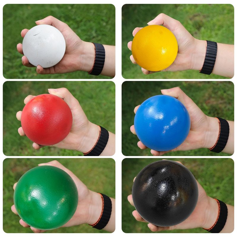 AKABIKE 10Cent Shot Put Color Series Case Iron for Outdoor Track & Field (6lb/2.76kg to 16lb/7.2kg)