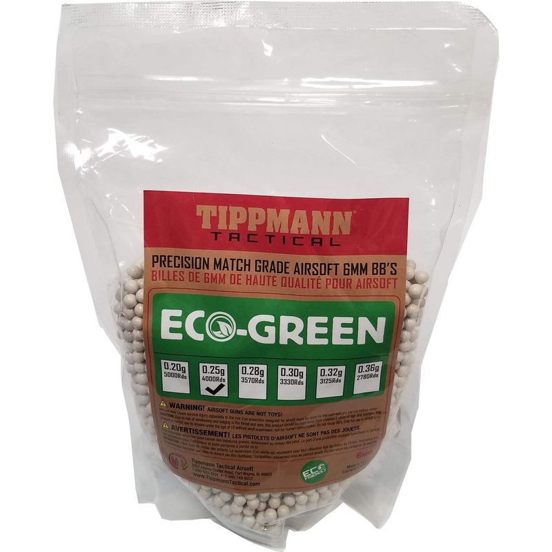 Tippmann ECO-Green Precision Match Grade 6mm Airsoft BB's White